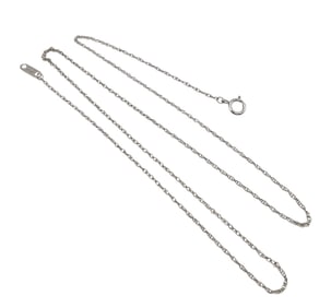 Sterling Silver Cable Chain Necklace, 0.9