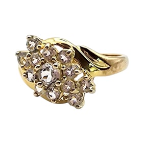 Ross-Simons Topaz Gold Over Sterling Silver Ring, Size 6.75