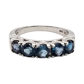 Sterling Silver Tourmaline Ring, Size 6.75, 3 G