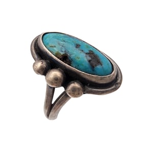Navajo Sterling Turquoise Ring Sz 6