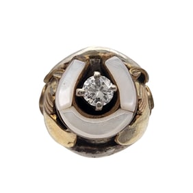Silver Ray Sterling Horseshoe Ring Sz 4