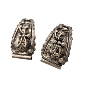 Richard Begay Navajo Sterling Applique Watch Tips