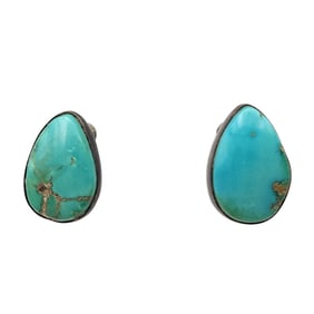Vintage Navajo Sterling Turquoise Earrings