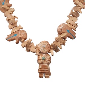 Southwestern Stacked Fetish Style Necklace