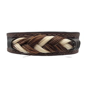 Southwestern Braided Horse Tail Leather Bracelet