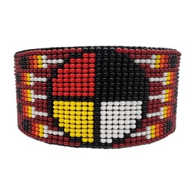 Native American Microbead Cuff Bracelet