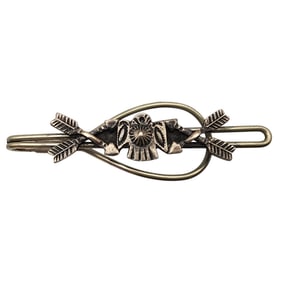 Fred Harvey Era Sterling Thunderbird Arrow Tie Bar