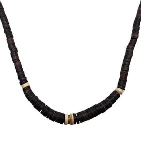 Southwestern Sterling Shell Heishi Necklace