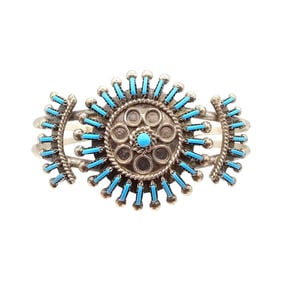 Philander Gia Zuni Sterling Kingman Turquoise Bracelet