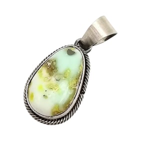 Scott Skeets Navajo Sterling and Turquoise Pendant