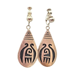 Clement Honie Hopi Sterling Drop Earrings