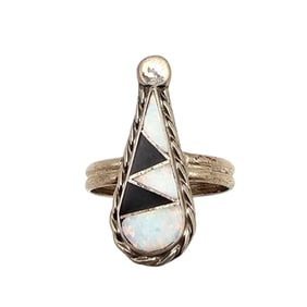 Swain Charlie Zuni Sterling Multicolor Ring, Size 7