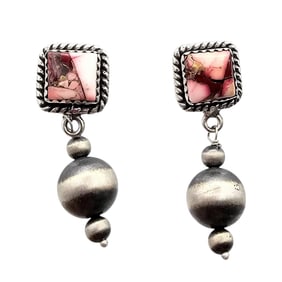 Hada Collection Sterling Dahlia Rose Earrings