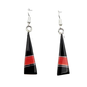 Mary Yazzie Navajo Sterling Multi-Stone Earrings