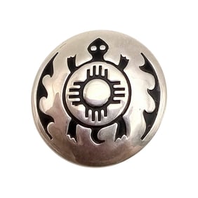 Navajo Sterling Turtle Brooch – 8.7g