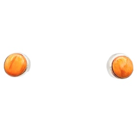 Rick Tolino Navajo Sterling Spiny Oyster Earrings