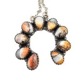 Hada Collection Sterling Spiny Turquoise Necklace, 17.7g