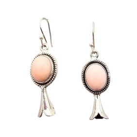 Hada Collection Sterling Pink Opal Earrings