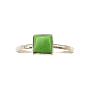 Mary Ann Niha Zuni Sterling Inlay Ring, Size 6