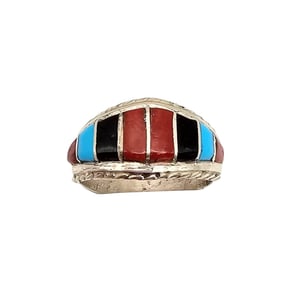 Miranda Paynesta Zuni Sterling Multi-Stone Ring Size 7