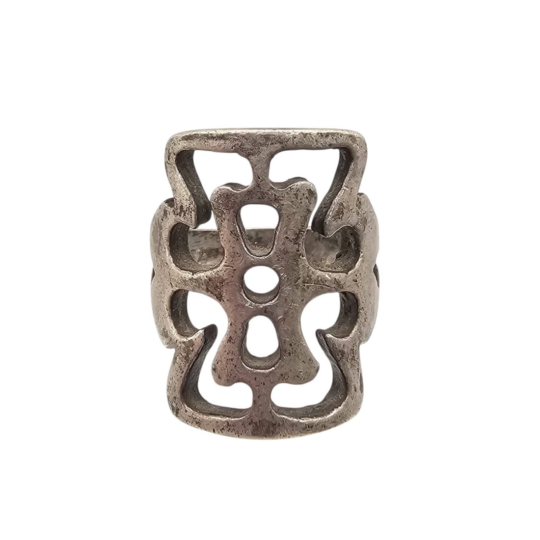 Native Sterling Sand Cast Ring Size 7 (1 of 5)