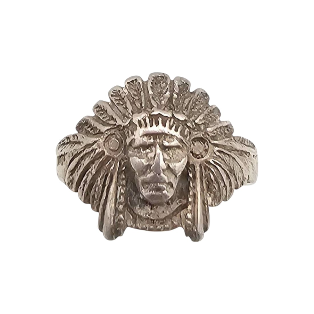 Southwestern Sterling Chief Ring, Size 5.75 (1 of 5)