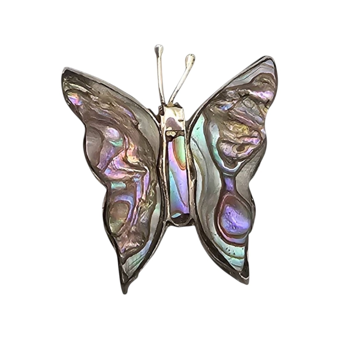 PJS Mexico Sterling Abalone Butterfly Pendant (1 of 5)