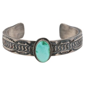 Tillie Jon Navajo Sterling Royston Bracelet