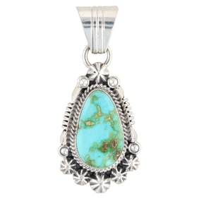 Martita Benally Navajo Sterling Sonoran Gold Pendant