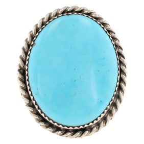 Darrell Morgan Navajo Sterling Kingman Ring