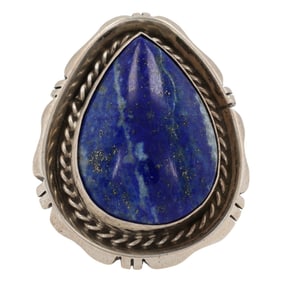 Betta Lee Navajo Sterling Lapis Ring