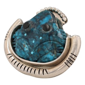 Joelias Draper Navajo Sterling Kingman Frog Ring