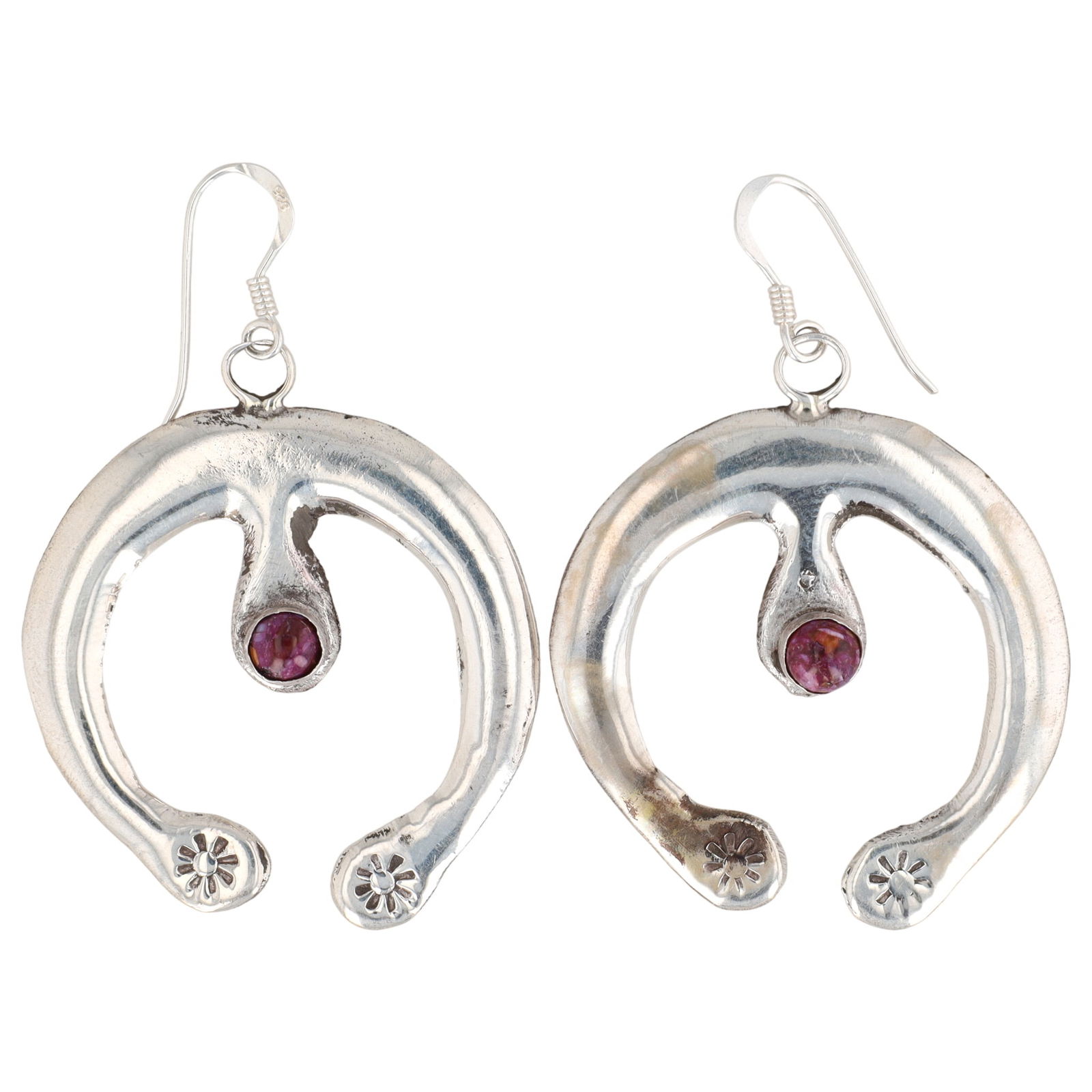 Tonya Yazzie Navajo Sterling Mojave Naja Earrings (1 of 6)