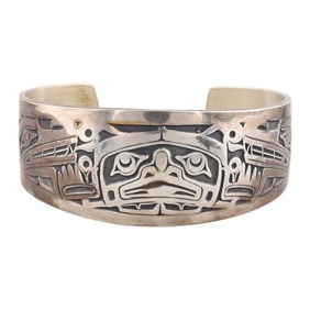 Jean Ferrier Northwest Indian Sterling Cuff Bracelet