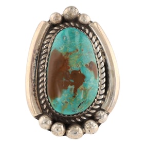 Ray Nez Navajo Sterling Kingman Ring