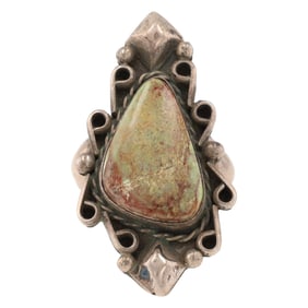 Merle House Navajo Sterling Kingman Ring