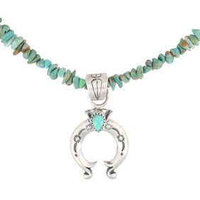 Louise Joe Navajo Turquoise Naja Necklace