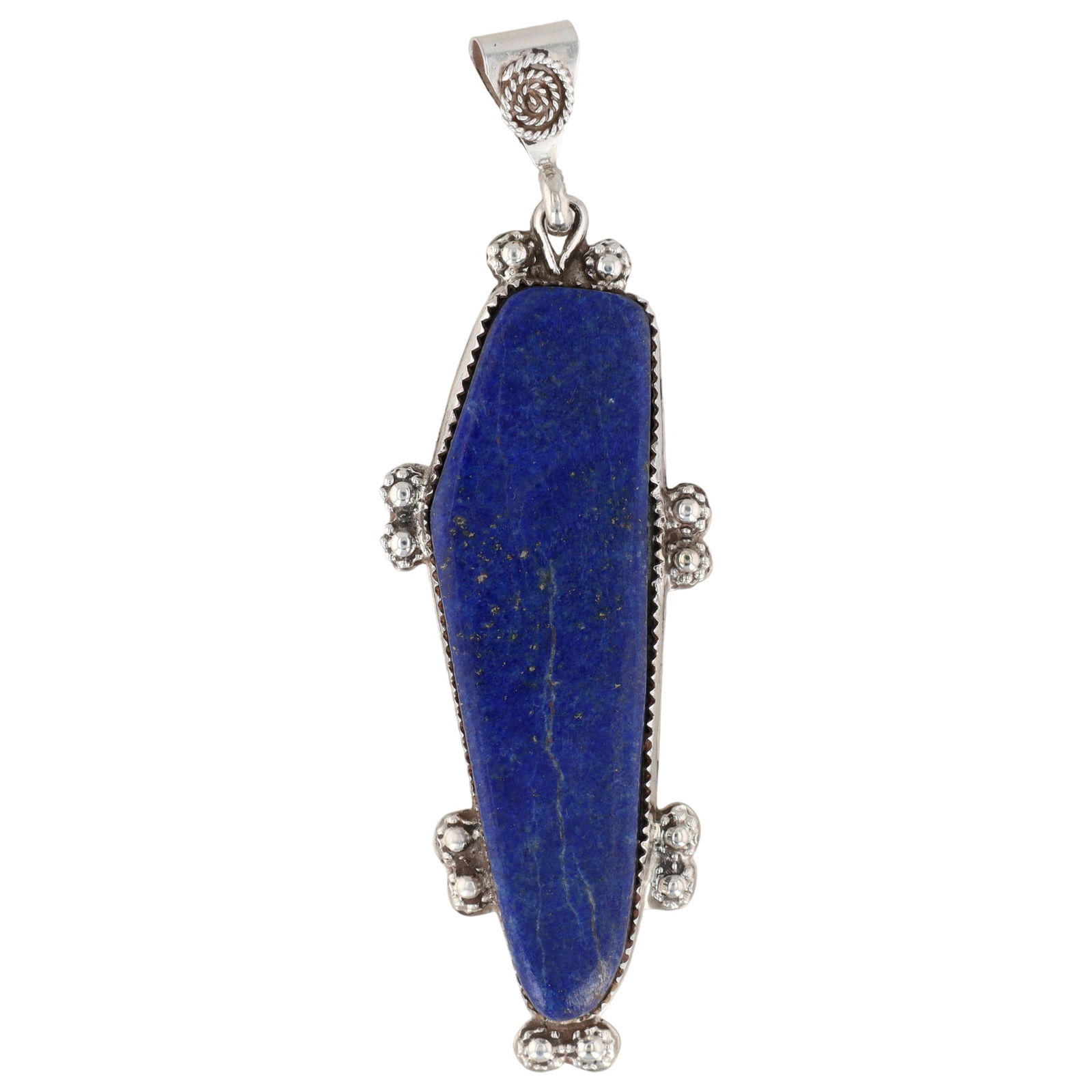 Maxx Laate Zuni Sterling Lapis Pendant (1 of 5)