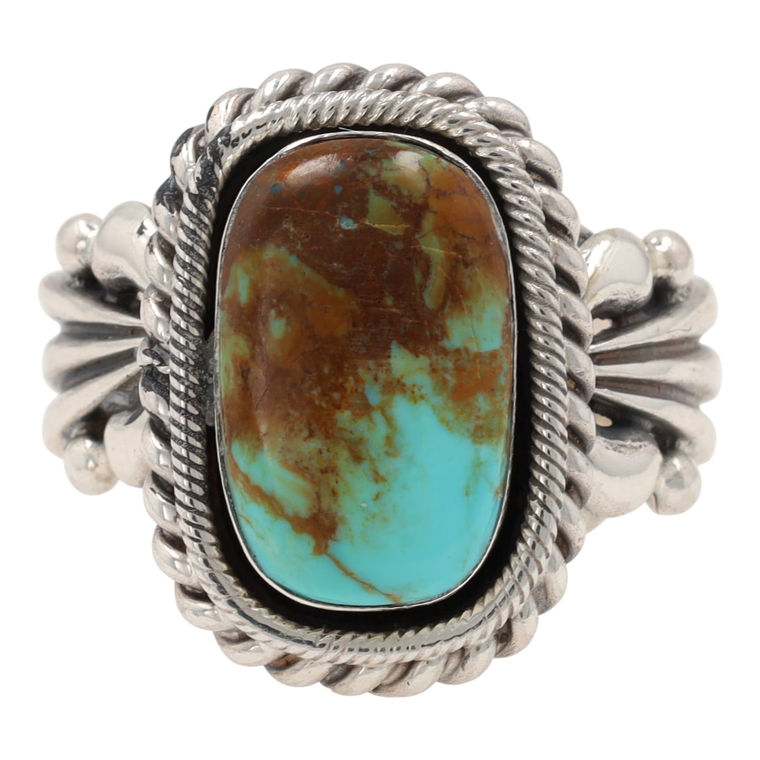 Genevieve Burnside Navajo Sterling Kingman Ring (1 of 6)