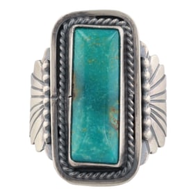 Bobby Platero Navajo Sterling Kingman Ring