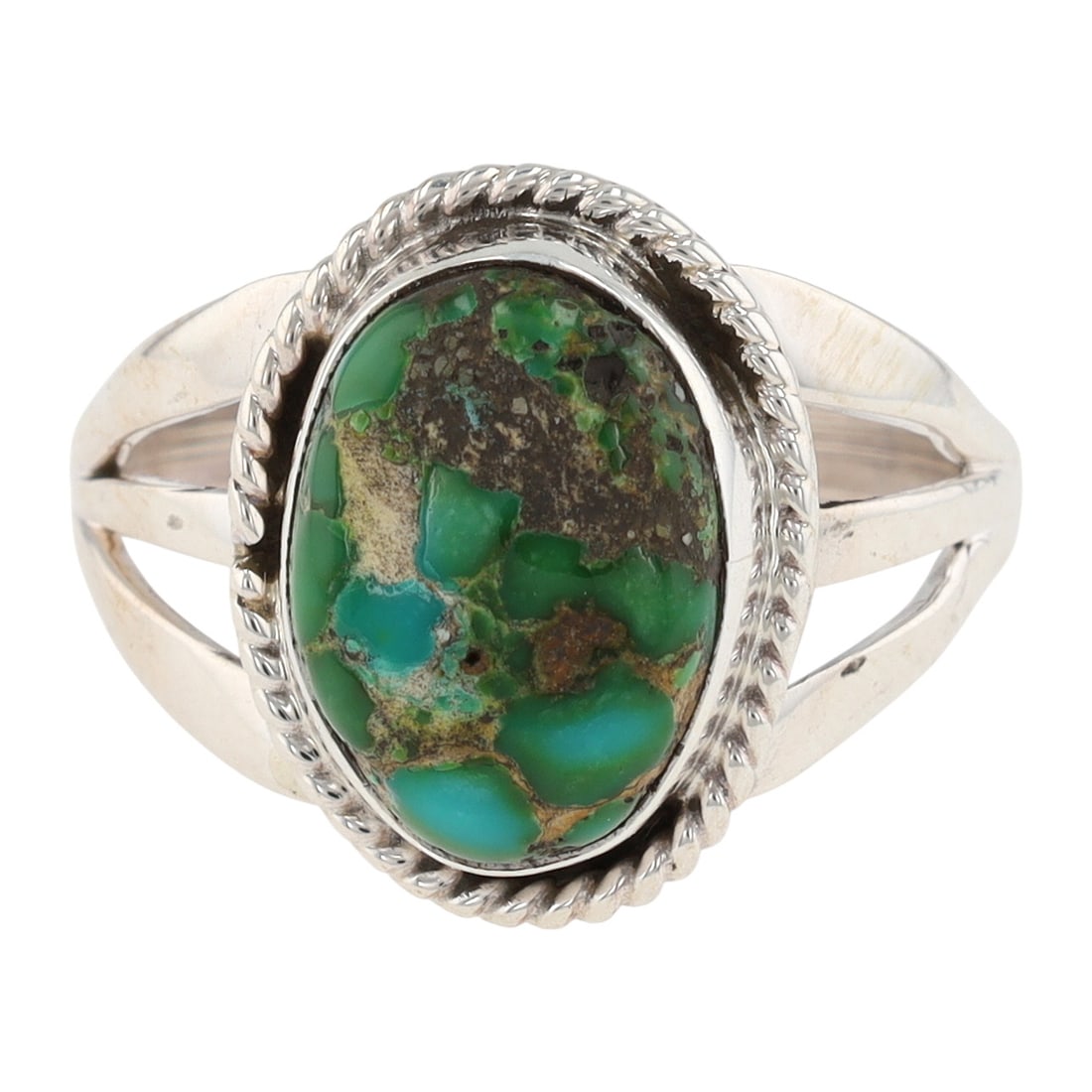 Alice Sanders Navajo Sterling Sonoran Gold Ring (1 of 7)