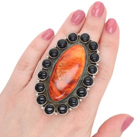 Geraldine James Navajo Sterling Multi-Stone Ring