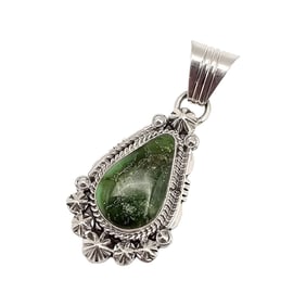 Marita Benally Navajo Sterling Sonoran Gold Pendant