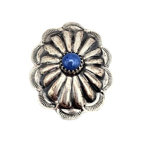 Navajo Sterling Adjustable Lapis Ring