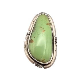 Scott Skeets Navajo Sterling Kingman Turquoise Ring Sz 7