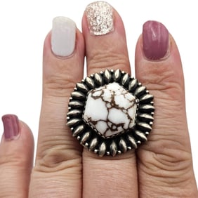 Hada Collection Sterling Wild Horse Adjustable Ring