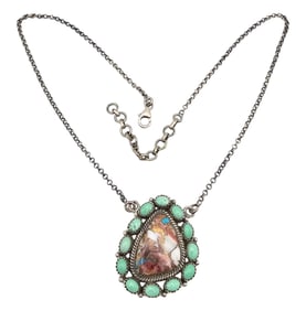 Hada Collection Sterling Multi-Stone Necklace