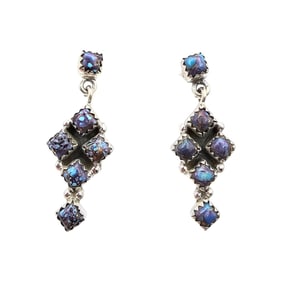 Hada Collection Sterling Purple Mojave Earrings