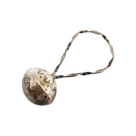 Monica Smith Navajo Sterling Baby Rattle