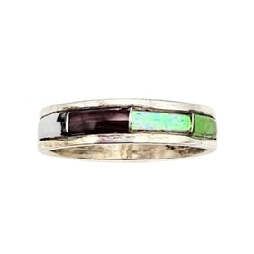 Sterling Multi-Stone Ring by Debbie Livingston Sz 7